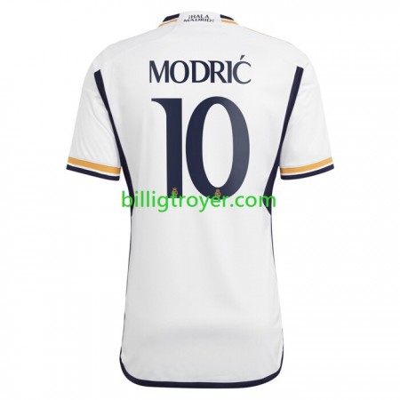 Billige Fotballdrakter Real Madrid Luka Modrić 10 Hjemmedraktsett 2023/24 Kortermet